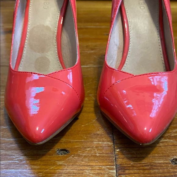PEGABO Pink Coral Patent Leather High Heels Feminine Coquette Barbie - Picture 2 of 14